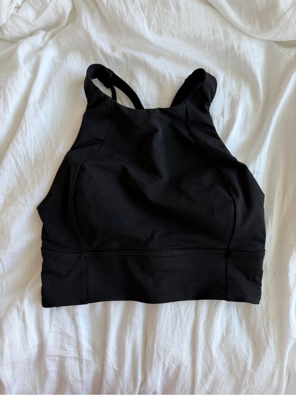 lululemon athletica Black High-Neck free to be serene Sports Bra